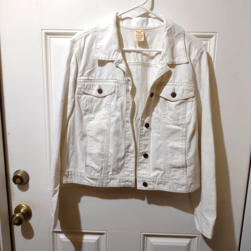Faded Glory xxl white denim jacket
